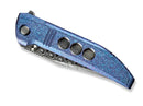 WE Knife Ezinta Damascus Titanium Crystalzied Blue & Purple