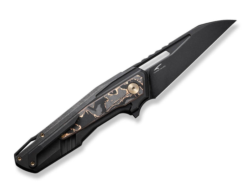 WE Knife Falcaria Titanium Black Copper Foil CF