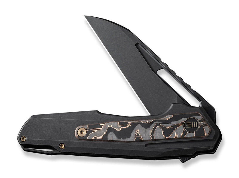 WE Knife Falcaria Titanium Black Copper Foil CF