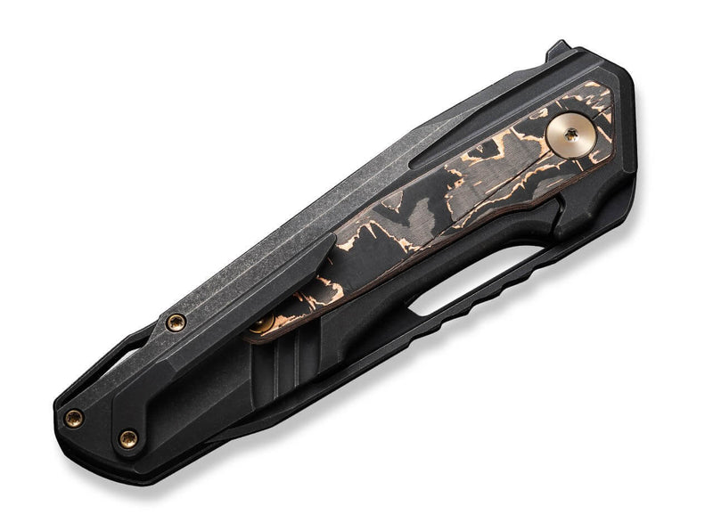 WE Knife Falcaria Titanium Black Copper Foil CF