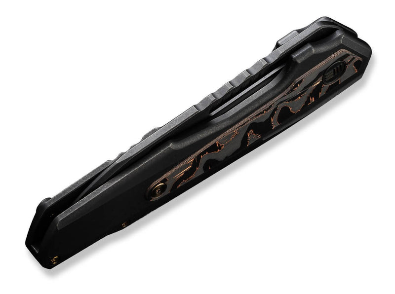 WE Knife Falcaria Titanium Black Copper Foil CF