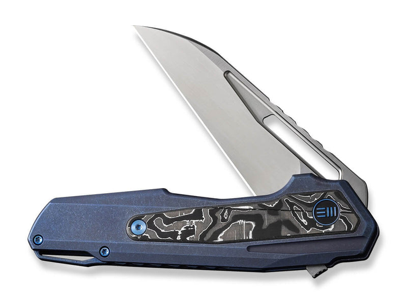 WE Knife Falcaria Titanium Blue Aluminum Foil CF