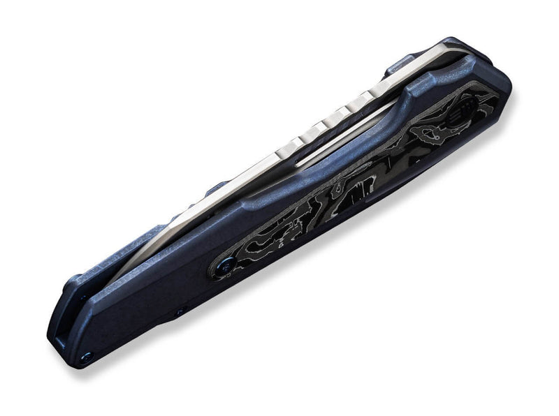 WE Knife Falcaria Titanium Blue Aluminum Foil CF