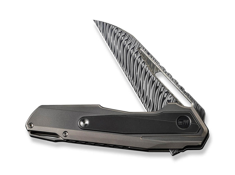 WE Knife Falcaria Titanium Grey Damascus