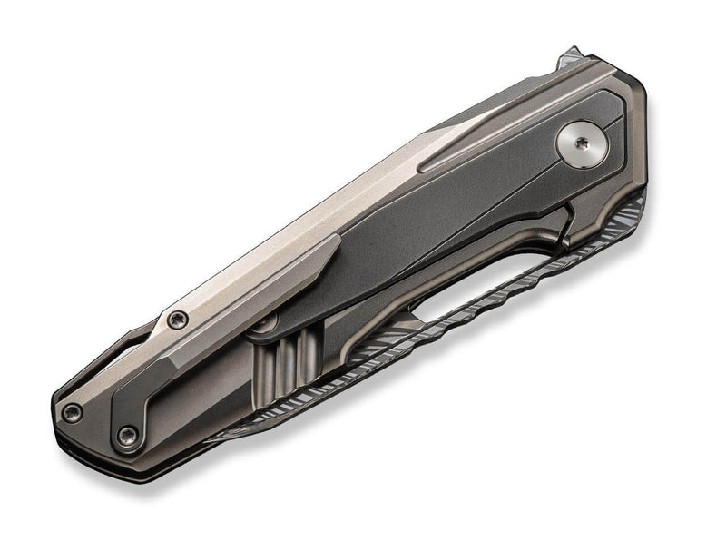 WE Knife Falcaria Titanium Grey Damascus