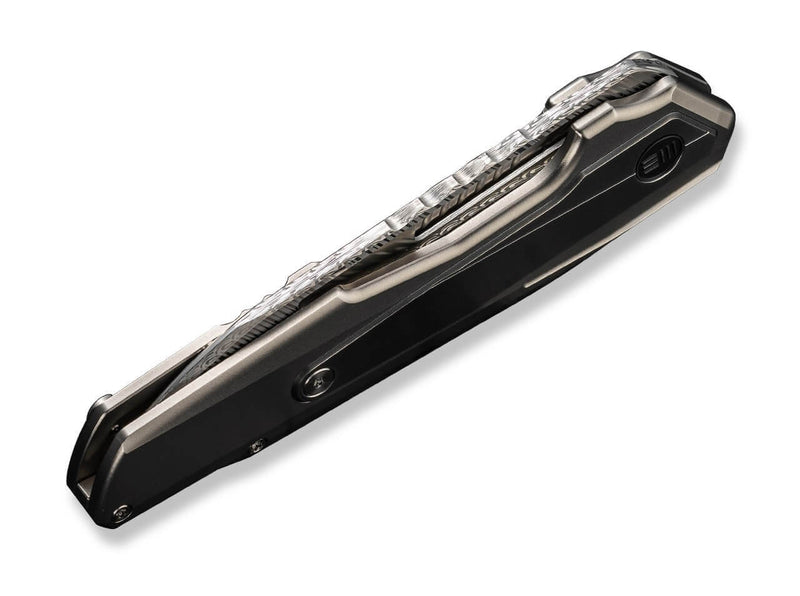 WE Knife Falcaria Titanium Grey Damascus