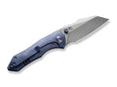 WE Knife High-Fin Titanium Blue