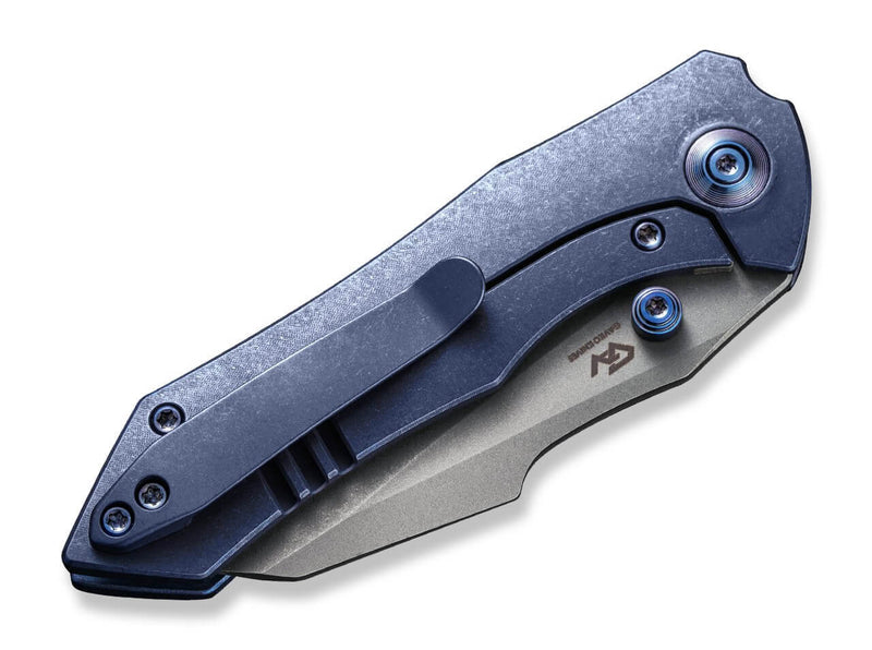WE Knife High-Fin Titanium Blue