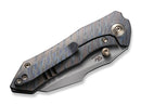 WE Knife High-Fin Titanium Grey Tiger Stripe