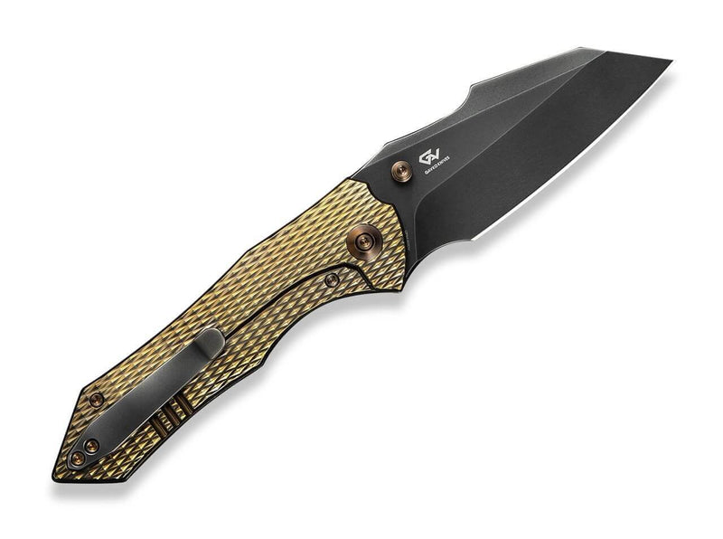 WE Knife High-Fin XL 20CV Titanium Gold