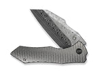 High-Fin XL Damascus Titanium Crystalized Gray
