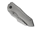 WE Knife High-Fin XL Damascus Titanium Crystalized Gray