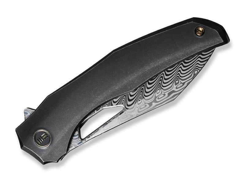 WE Knife Ignio Titanium Black Damascus