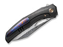 WE Knife Ignio Titanium Black Damascus