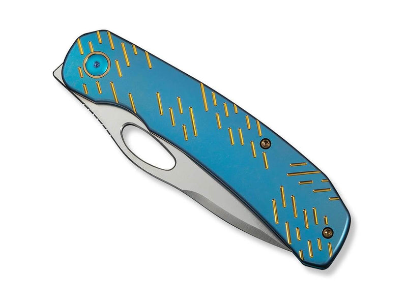 WE Knife Inmate 20CV Ti Blue Golden Raindrops