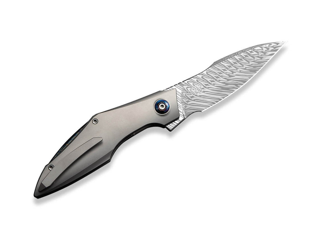 Krait Snake Damascus Grey Ti