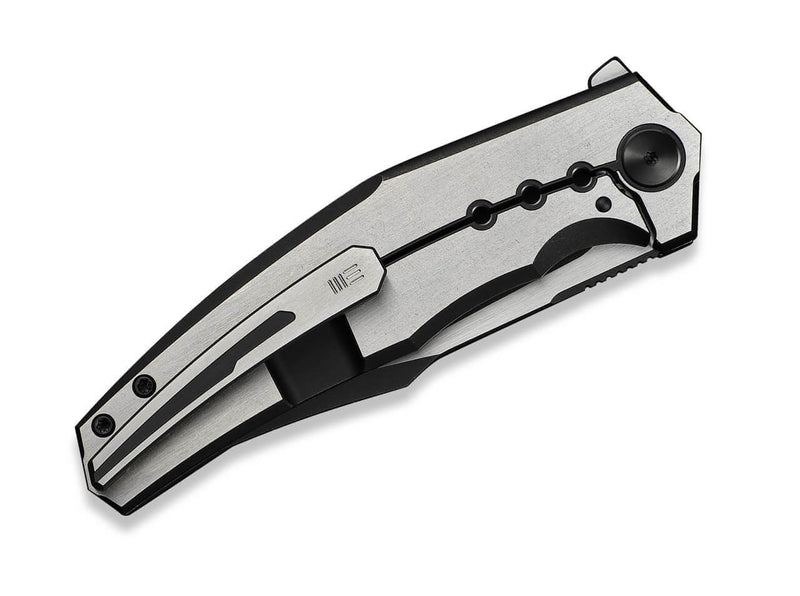 WE Knife Kyklos M390 Satin & Black Ti Black Stonewashed