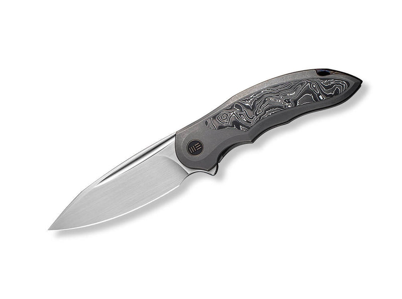 WE Knife Makani Titanium Grey Aluminium Foil Carbon