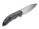 WE Knife Makani Titanium Grey Aluminium Foil Carbon