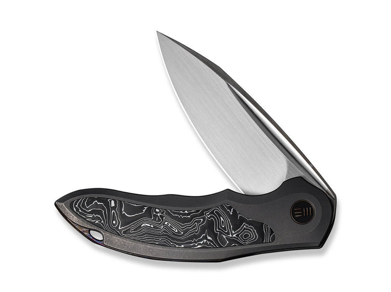 WE Knife Makani Titanium Grey Aluminium Foil Carbon