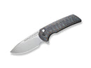 WE Knife Mini Malice Button Lock Tiger Stripe Flamed Titanium