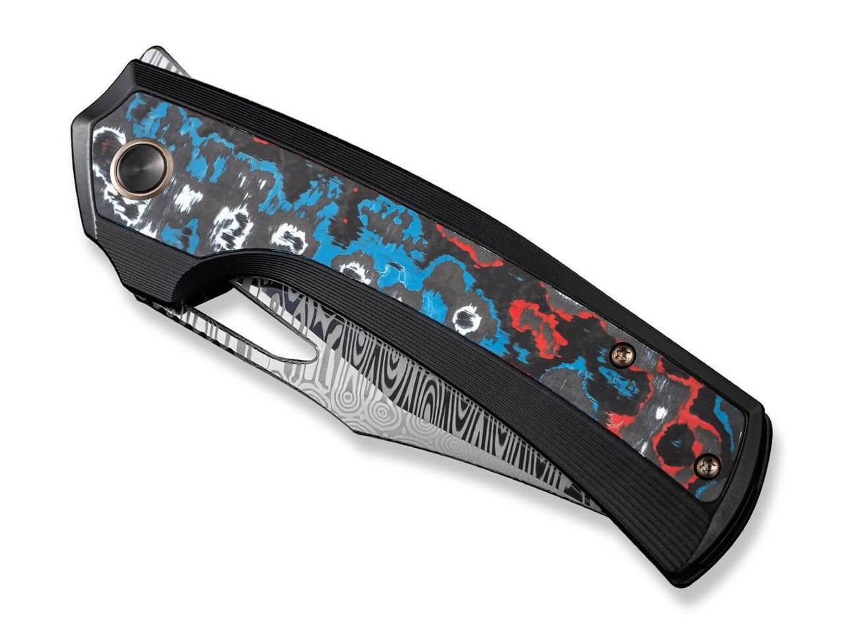 Nefaris Ltd Titanium Black Nebula FAT CF Damascus