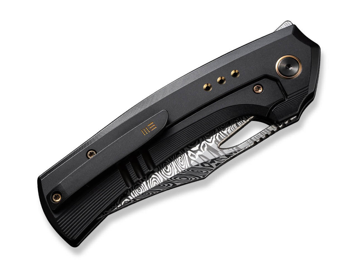 Nefaris Ltd Titanium Black Nebula FAT CF Damascus