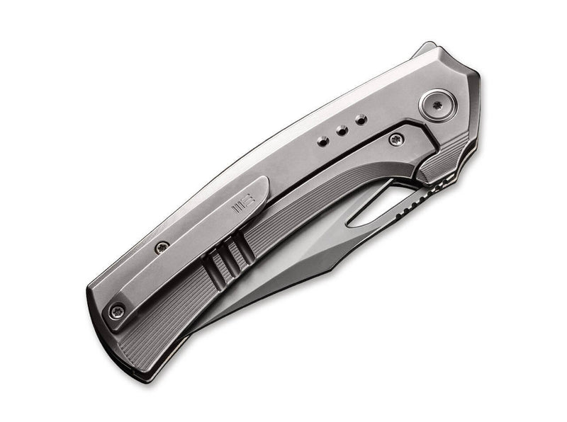 WE Knife Nefaris Ltd Titanium Grey Bead Blasted