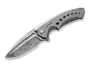 WE Knife Nexusia Titanium Grey Damascus