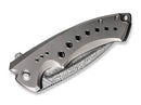 WE Knife Nexusia Titanium Grey Damascus