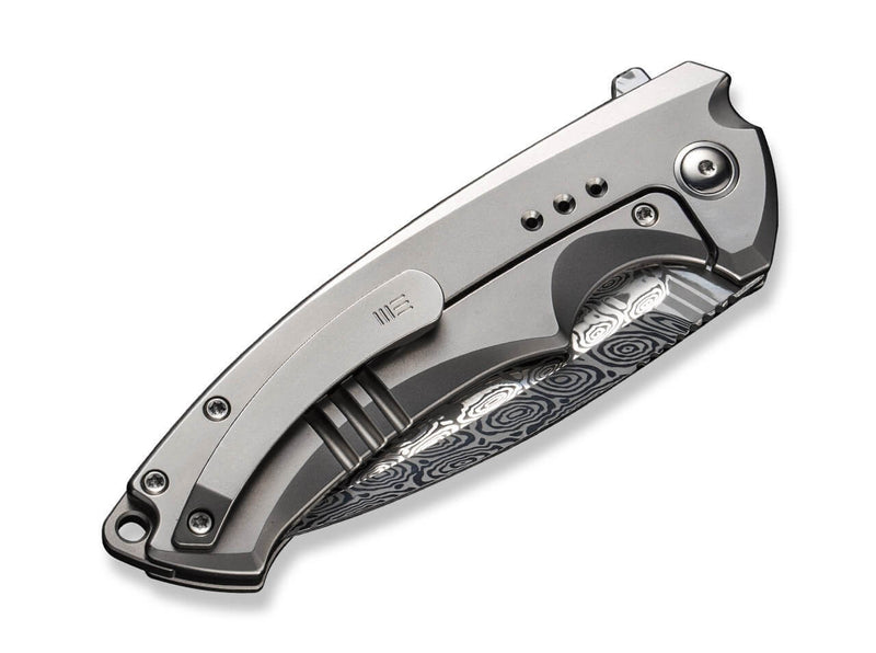 WE Knife Nexusia Titanium Grey Damascus
