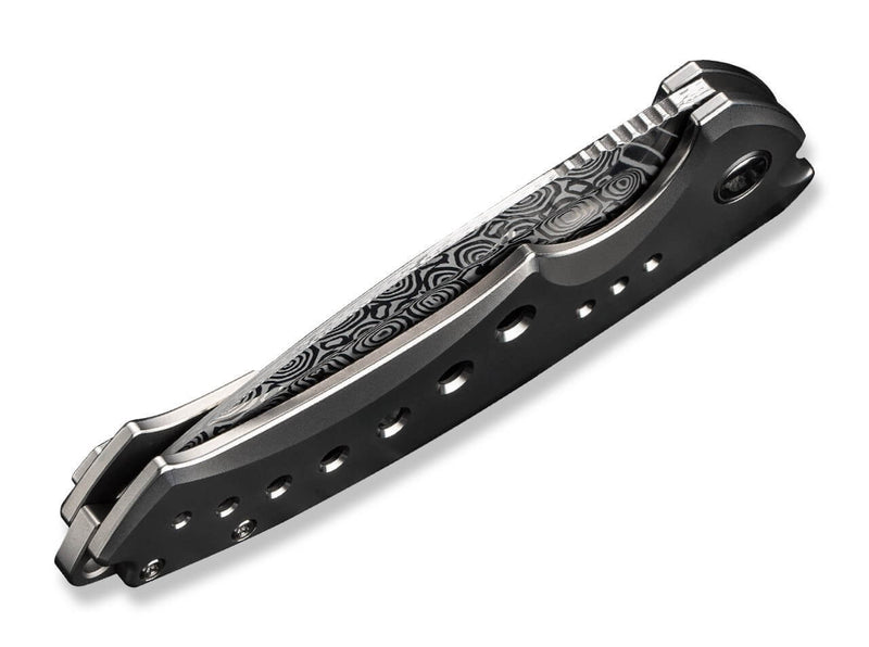 WE Knife Nexusia Titanium Grey Damascus