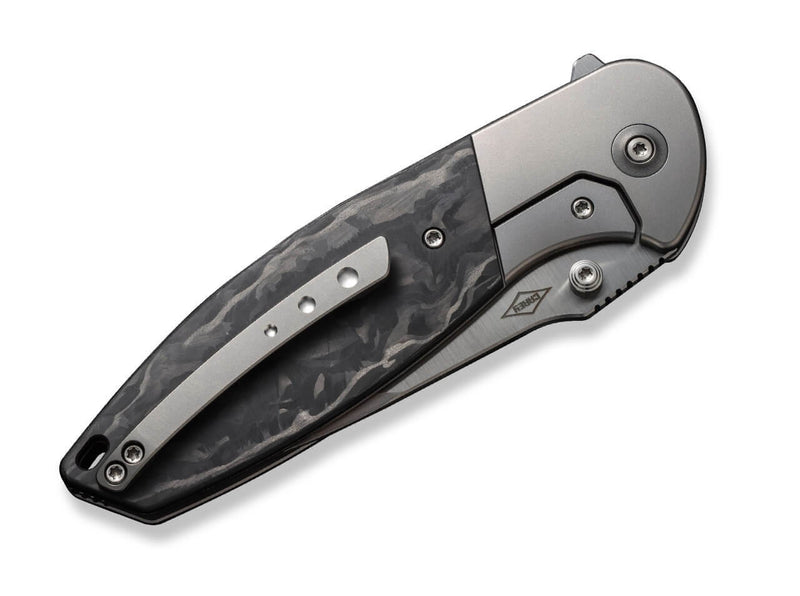 WE Knife Nitro OG Titanium Grey Marble CF