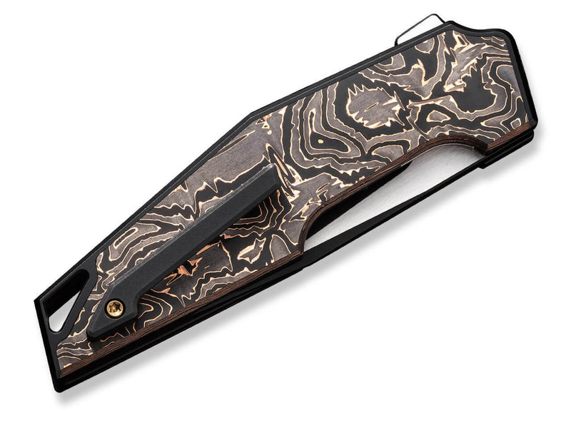 WE Knife OAO Titanium Black Copper Foil CF