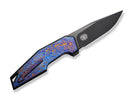 WE Knife OAO Titanium Black Timascus Purple Golden Blue