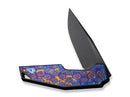 WE Knife OAO Titanium Black Timascus Purple Golden Blue