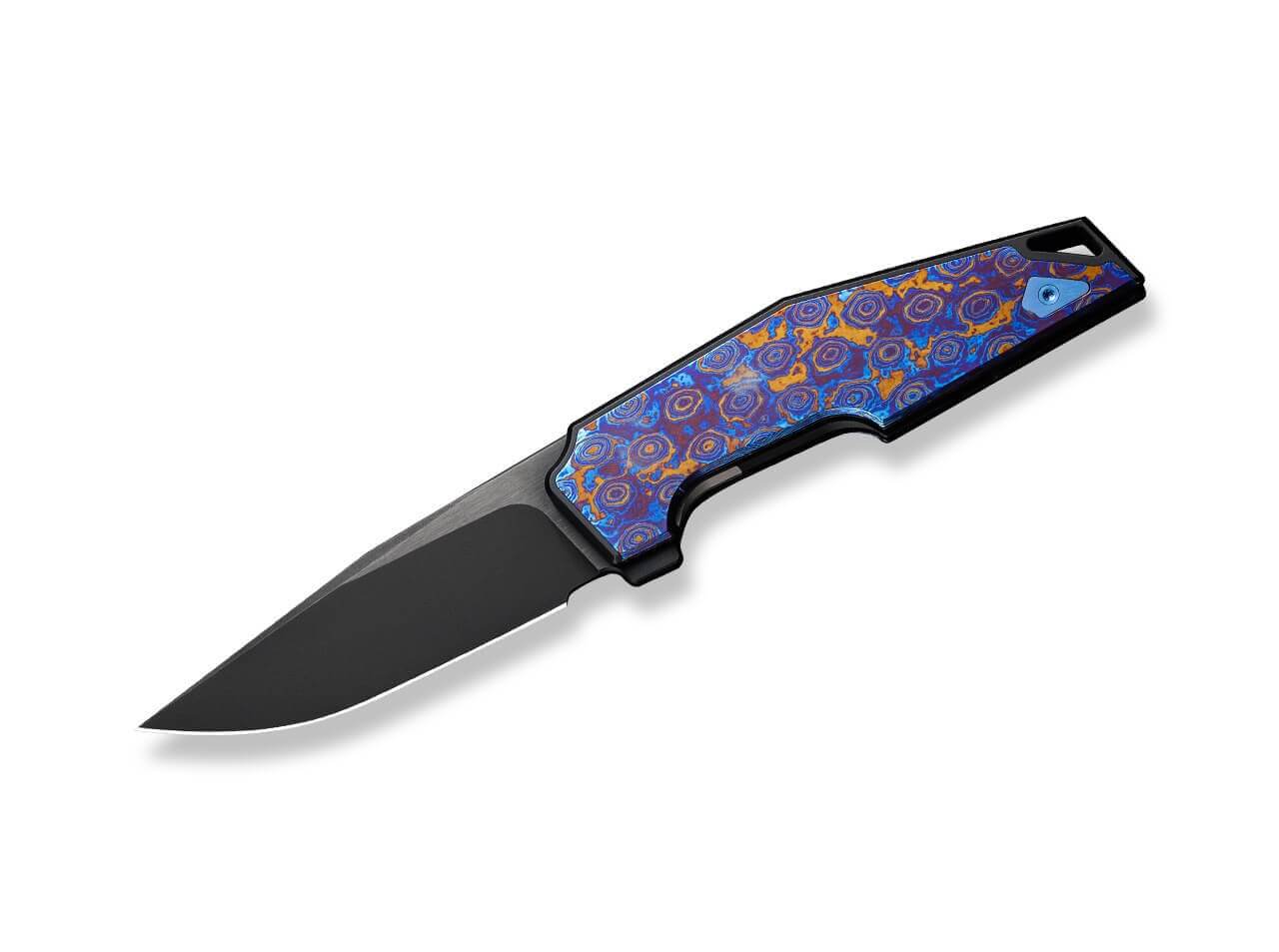 OAO Titanium Black Timascus Purple Golden Blue