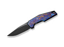 WE Knife OAO Titanium Black Timascus Purple Golden Blue