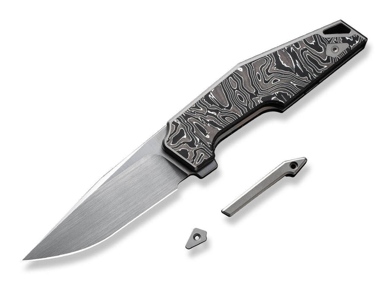 WE Knife OAO Titanium Grey Aluminum Foil CF