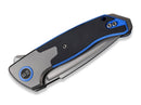 WE Knife Press Check Titanium G10 Black Blue DP