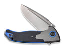 WE Knife Press Check Titanium G10 Black Blue DP