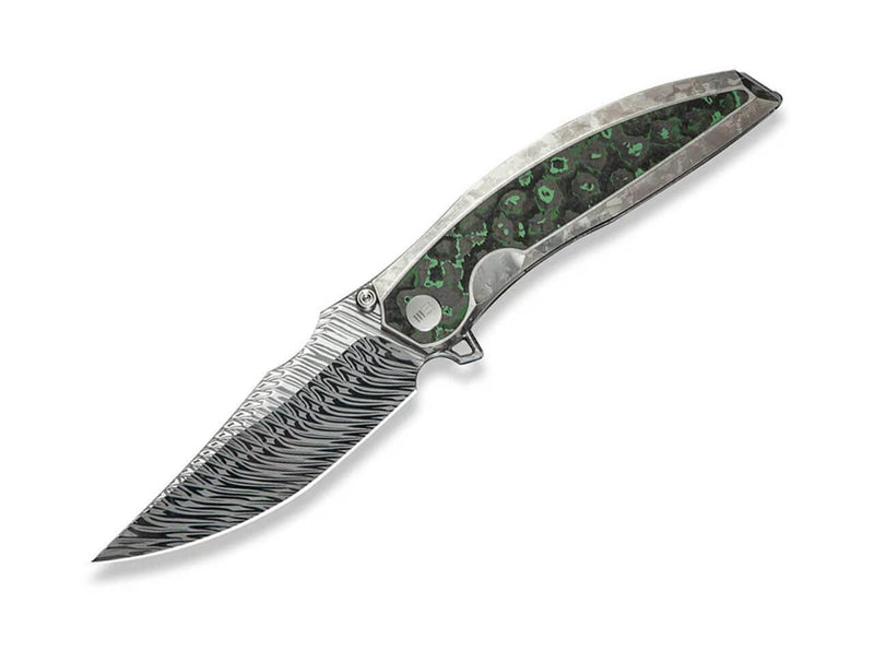 WE Knife Quinseris Damascus Ti CF Jungle Wear