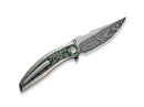 WE Knife Quinseris Damascus Ti CF Jungle Wear