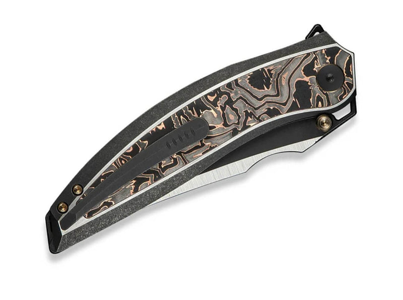 WE Knife Quinseris M390 Ti Black Copper Foil CF