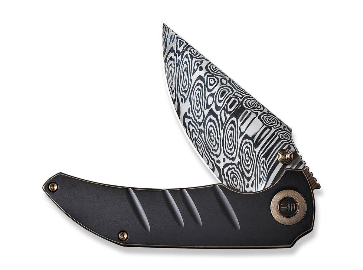 Riff-Raff Bronze & Black Titanium Damascus