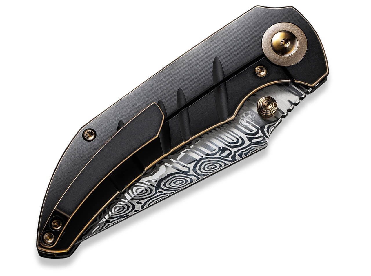 Riff-Raff Bronze & Black Titanium Damascus