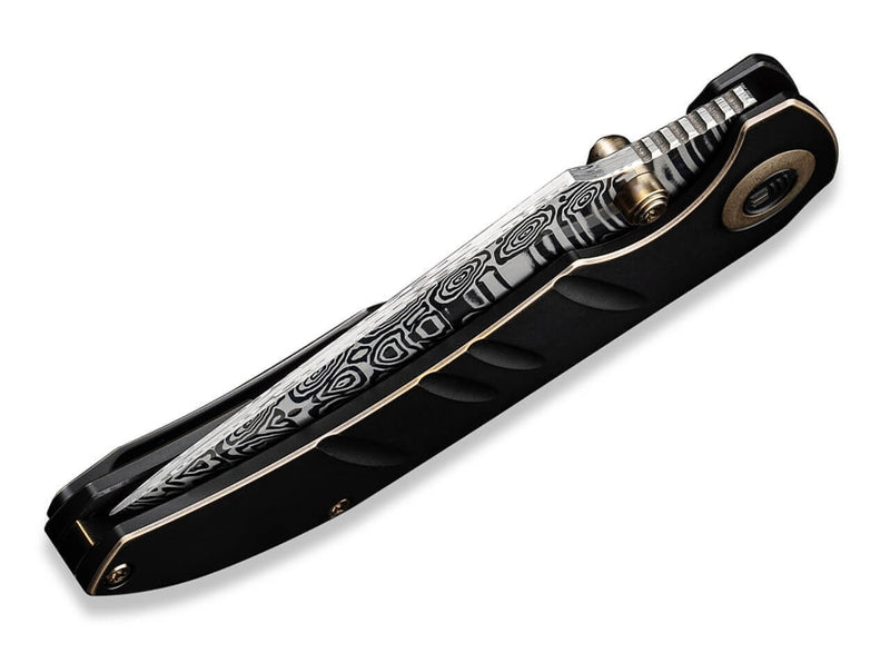 WE Knife Riff-Raff Bronze & Black Titanium Damascus