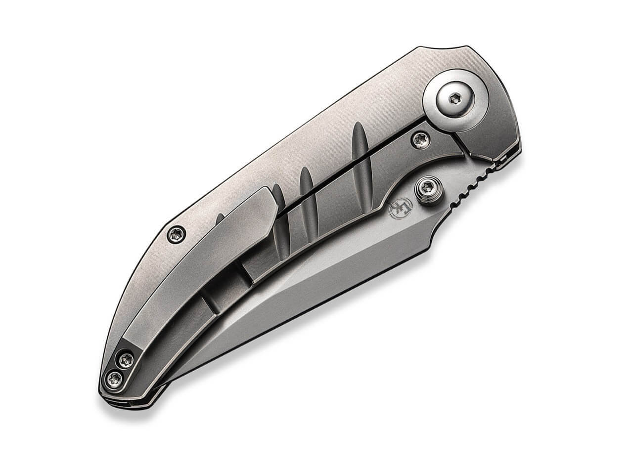 Riff-Raff Polished Bead Blasted Titanium