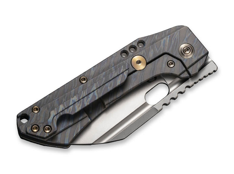 WE Knife Roxi 3 Titanium Tiger Stripe Flame