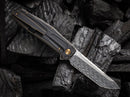 WE Knife Shadowfire Titanium Black & Bronze Damascus